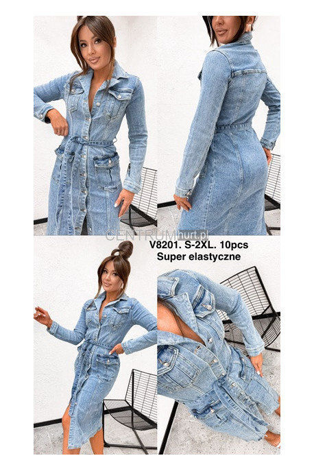 Sukienka jeansowa damska (S-2XL) 2