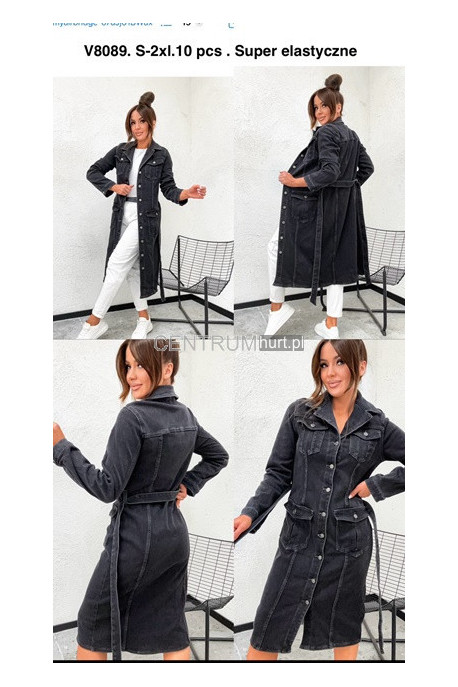 Sukienka jeansowa damska (S-2XL) 2