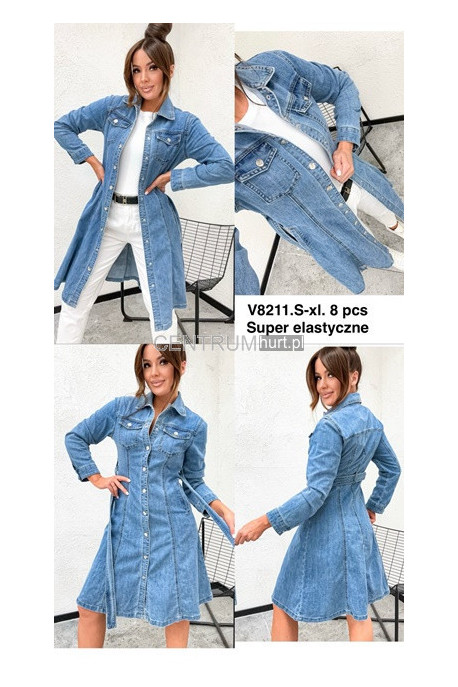 Sukienka jeansowa damska (S-2XL) 2