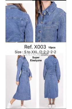 Sukienka jeansowa damska (S-2XL) X003