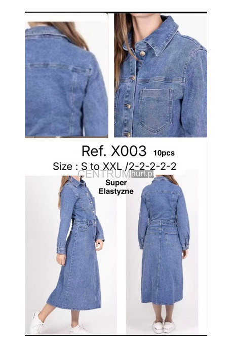 Sukienka jeansowa damska (S-2XL) 2