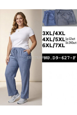 Spodnie damskie (3XL-7XL) D9-627-F