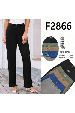 Spodnie damskie (2XL-6XL) F2866