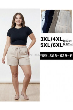 Szorty damskie (3XL-6XL) SS5-629-F