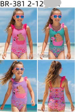 Strój kąpielowy dziewczęce (2-12) BR-381