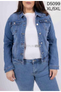 Kurtka jeansowa damska (XL-5XL) D4978