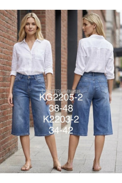 Rybaczki jeansowe damskie (XS-XL) K2203-2