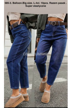 Jeansy damskie (L-4XL) 585-3