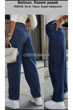 Jeansy damskie (XS-XL) R2291B