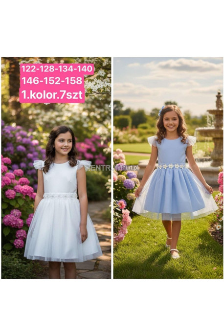 Sukienki dziewczęce (4-14) H10A1