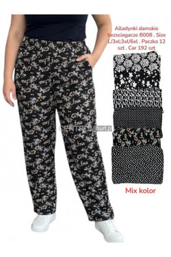 Spodnie damskie (L-6XL) B008