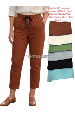 Spodnie damskie (2XL-7XL) KC78+1