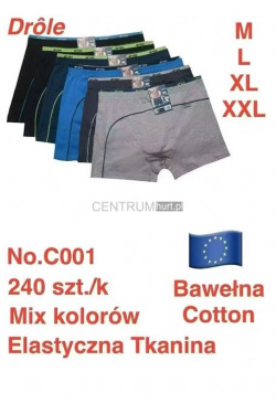 Bokserki męskie (M-2XL) C001