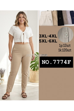 Spodnie damskie (3XL-6XL) 7774F