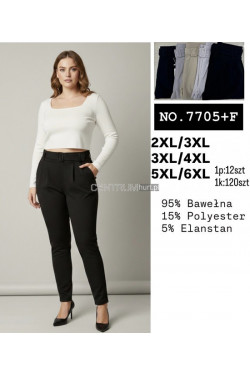 Spodnie damskie (2XL-6XL) 7705+