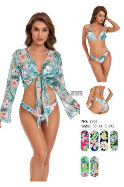 Strój kąpielowy dwuczęściowy (S-2XL) 7306