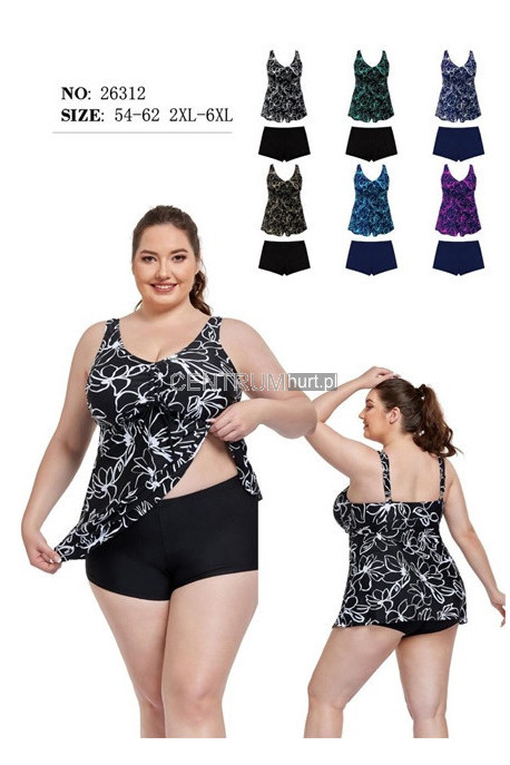 Strój kąpielowy dwuczęściowy (2XL-6XL) 1