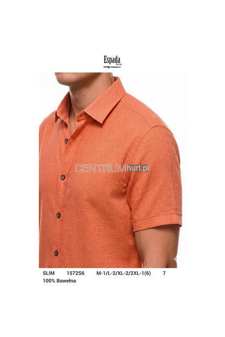 Koszula męska krótki rękaw Turecka (L-3XL) 1160