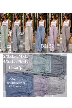 Spodnie damskie (2XL-6XL) B2122