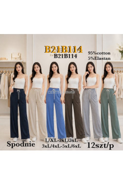Spodnie damskie (L-6XL) B21B114