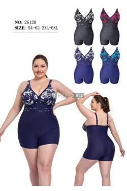 Strój kąpielowy jednoczęściowy (2XL-6XL) 26120