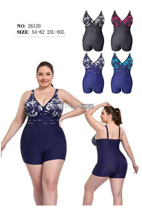 Strój kąpielowy jednoczęściowy (2XL-6XL) 1
