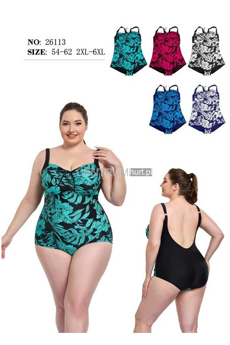 Strój kąpielowy jednoczęściowy (2XL-6XL) 1