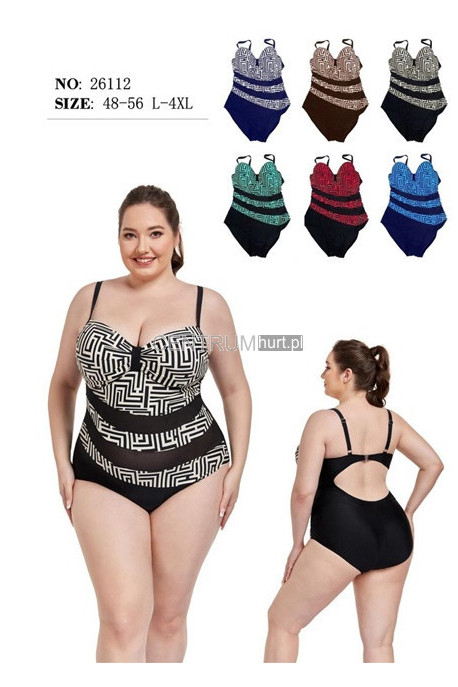 Strój kąpielowy jednoczęściowy (2XL-6XL) 1