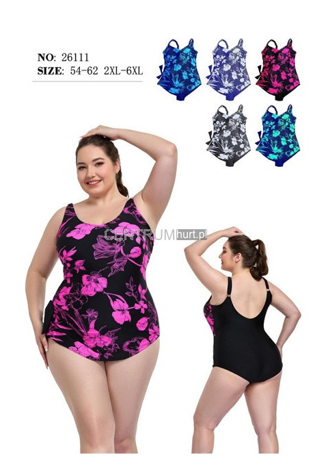 Strój kąpielowy jednoczęściowy (2XL-6XL) 1