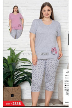 Piżama damska Turecka (XL-4XL) 2336