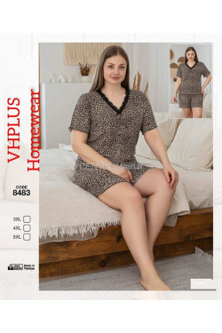 Piżama damska Turecka (3XL-5XL) 8483