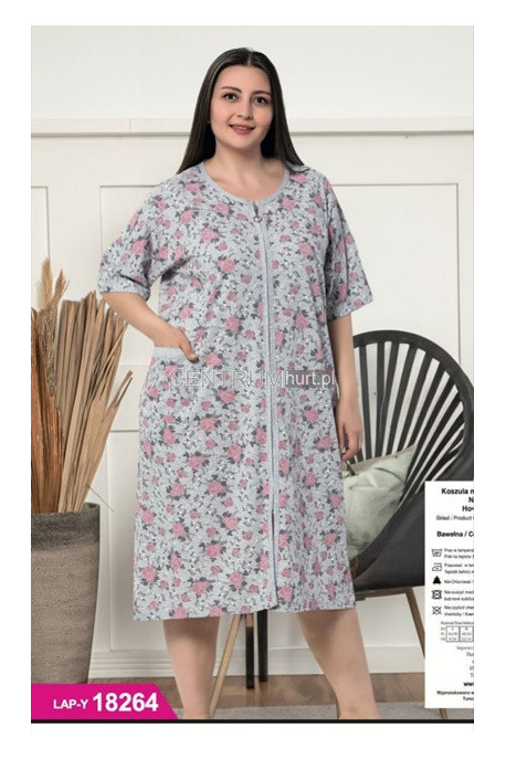 Koszula nocna damska Turecka (XL-4XL) 2