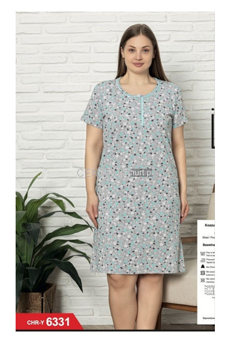 Koszula nocna damska Turecka (XL-4XL) 2