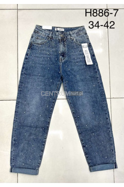 Jeansy damskie (34-42) H886-7
