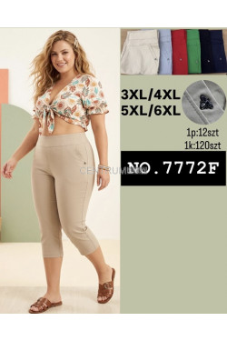 Spodnie damskie (3XL-6XL) 7772F