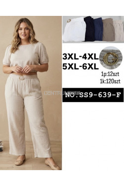 Spodnie damskie (3XL-6XL) SS9-639-F