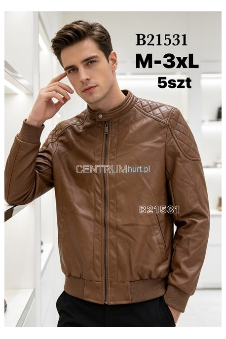 Kurtka skórzana męska (M-3XL) 1