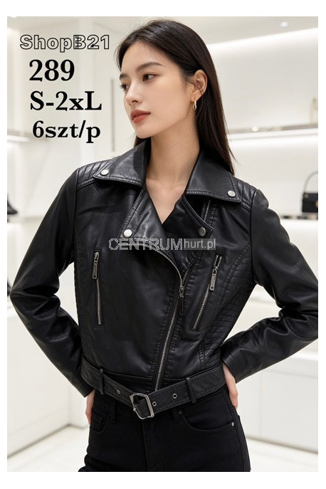 Kurtka skórzana damska (S-2XL) 1