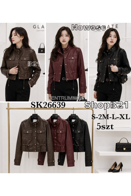 Kurtka skórzana damska (S-2XL) 1