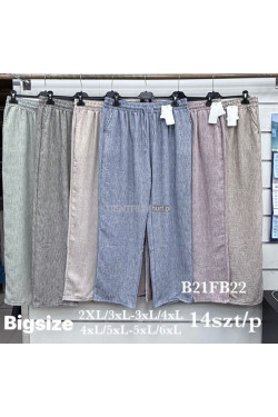 Spodnie damskie (2XL-6XL) B21FB22