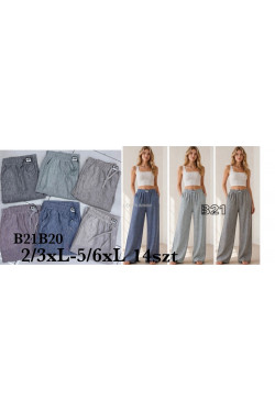 Spodnie damskie (2XL-6XL) B21B20