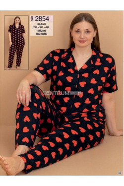 Piżama damska (2XL-4XL) 2854
