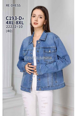 Kurtka jeansowa damska (4XL-8XL) C193-D