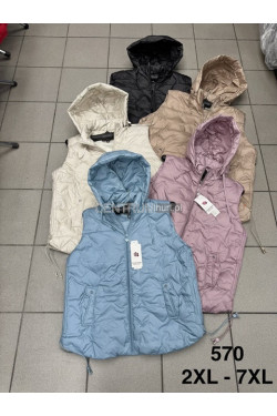 Kurtki kamizelki damskie (2XL-7XL) 570