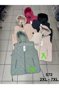 Kurtki kamizelki damskie (2XL-7XL) 572