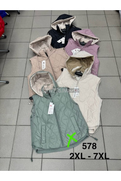 Kurtki kamizelki damskie (2XL-7XL) 578