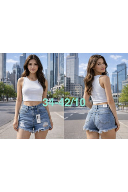 Szorty jeansowe damskie (34-42) 9239