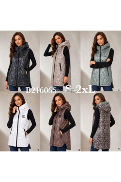 Kurtki kamizelki damskie (S-2XL) B216065