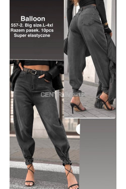 Jeansy damskie (L-4XL) 557-2