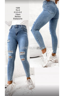 Jeansy damskie (XS-XL) 1026